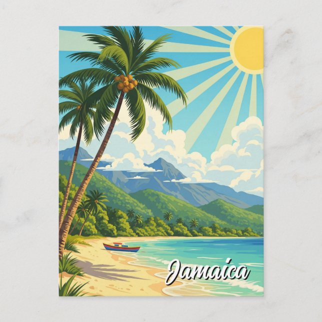 Jamaica Beach  Postcard (Front)