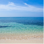 Jamaica Beach Standing Photo Sculpture<br><div class="desc">Beautiful ocean tide rolling into a beach in Jamaica on the Caribbean Sea</div>