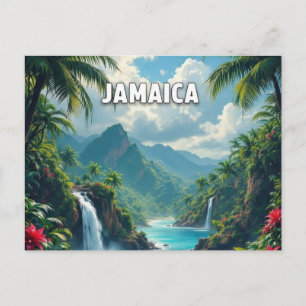 Jamaica beautiful cove postcard