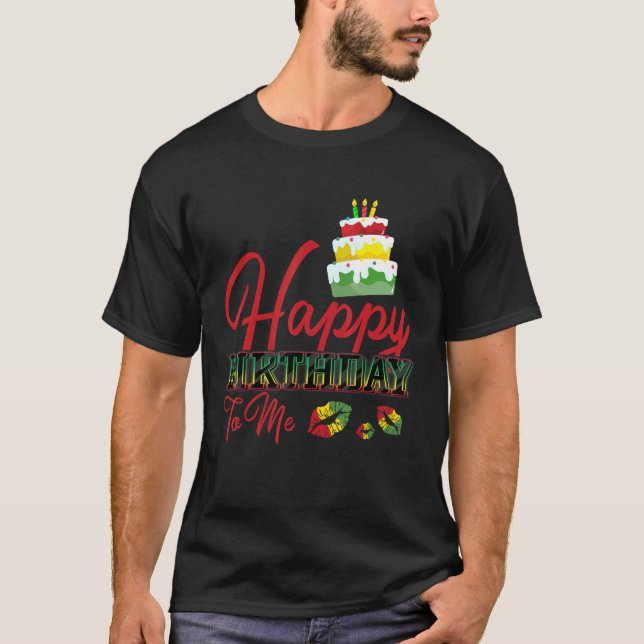 Jamaica Birthday Cake Happy Birthday To Me 1 T-Shirt (Front)