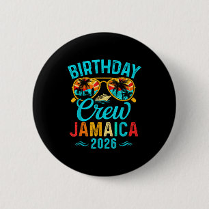 Jamaica birthday crew vacation 2026 family 2 inch round button