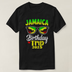 Jamaica Birthday Trip 2025 Funny Family Matching T-Shirt