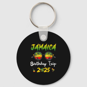 Jamaica Birthday Trip 2025 Funny Family Vacation U Keychain