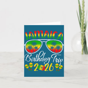 Jamaica Birthday Trip Vacation Summer 2026 Outfit Card