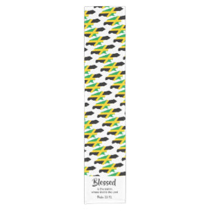 JAMAICA Blessed Nation Christian Scripture Short Table Runner