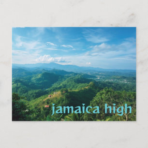 Jamaica blue mountain high postcard