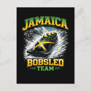 Jamaica Bobsled Team Postcard