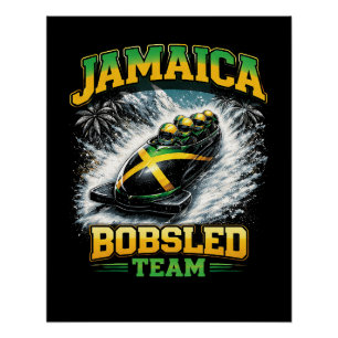 Jamaica Bobsled Team Poster
