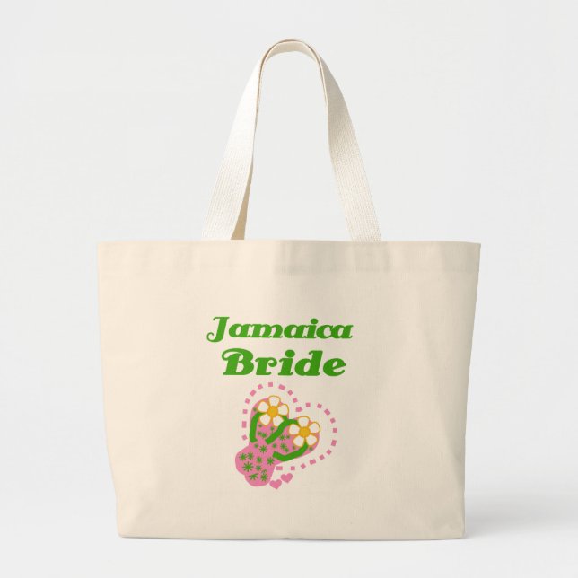 Jamaica Bride Large Tote Bag (Front)