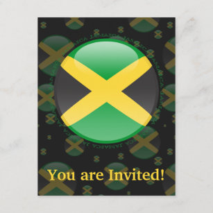 Jamaica Bubble Flag Invitation