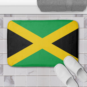 Jamaica Caribbean Island Jamaican Flag Bath Mat