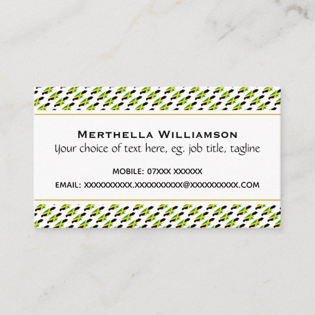 JAMAICA Christian Scripture John 3:16 Business Card (Front)