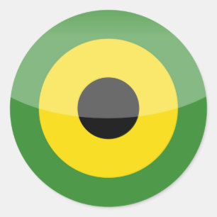 jamaica classic round sticker