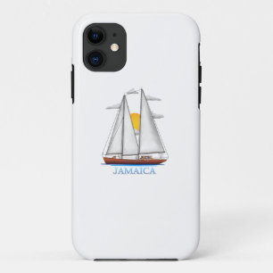 Jamaica Coastal Nautical Sailing Sailor iPhone 11 Case