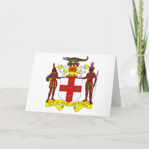 Jamaica Coat of Arms Greeting Card