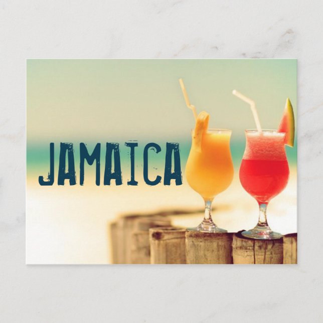 Jamaica cocktails postcard (Front)