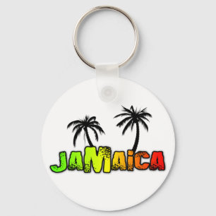 Jamaica coconut trees keychain