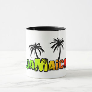 Jamaica coconut trees mug