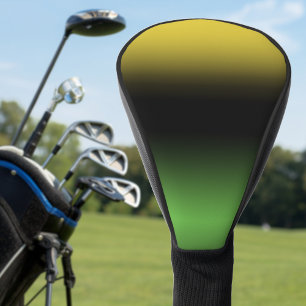 Jamaica Colours Ombre Gradient Green and Yellow Golf Head Cover