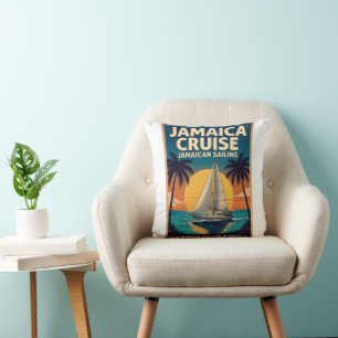Jamaica Cruise Caribbean Dream Throw Pillow