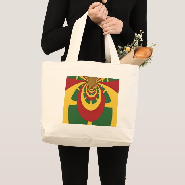 Jamaica Customize Product Large Tote Bag (Front (Product))