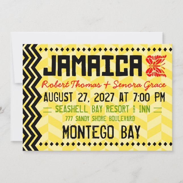JAMAICA Destination Invitation (Front)