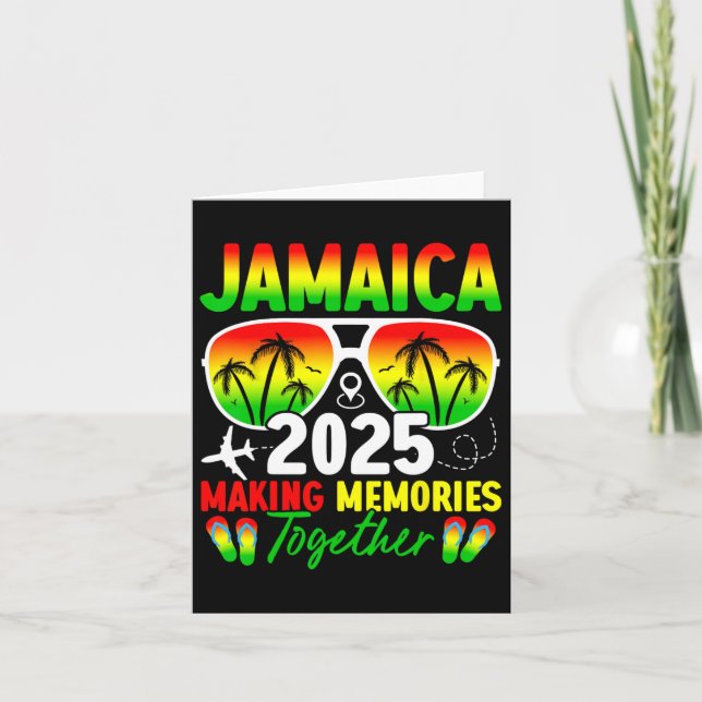 Jamaica Family Reunion 2025 Making Memories Vacati Card (Front)