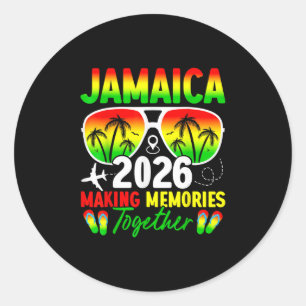 Jamaica Family Reunion 2026 Making Memories Vacati Classic Round Sticker