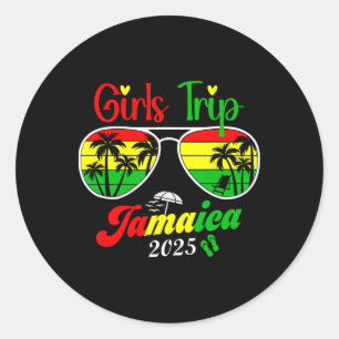 Jamaica Family Reunion Girls Trip 2025 Vacation Su Classic Round Sticker