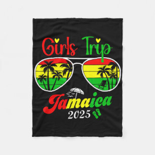 Jamaica Family Reunion Girls Trip 2025 Vacation Su Fleece Blanket