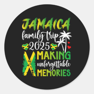 Jamaica Family Trip 2025 Making Memories Jamaica V Classic Round Sticker