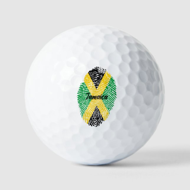 Jamaica Finger print golf balls (Front)