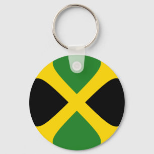 Jamaica Fisheye Flag Keychain