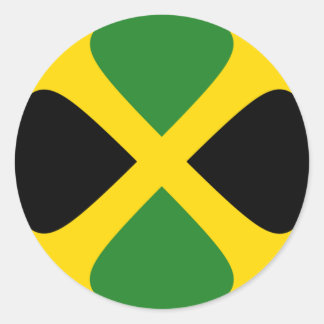 Jamaica Fisheye Flag Sticker
