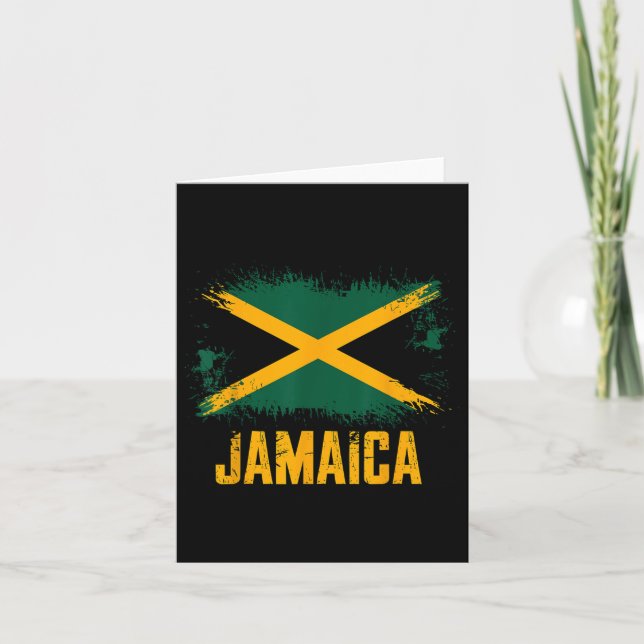 Jamaica Flag _1  Card (Front)