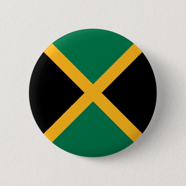 Jamaica Flag 2 Inch Round Button (Front)