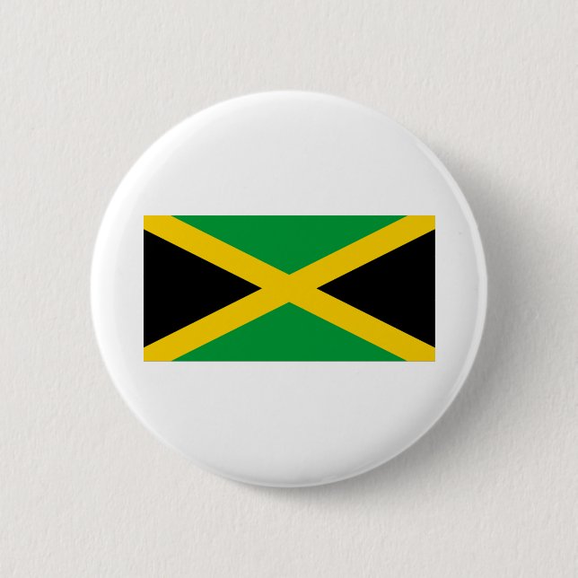 Jamaica Flag 2 Inch Round Button (Front)