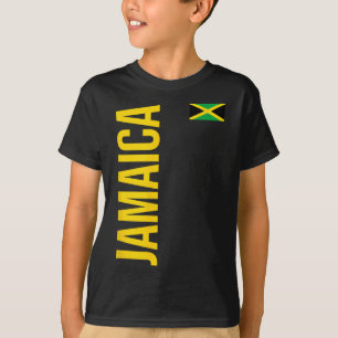 Jamaica Flag Athletic Soccer Footbyll Sports Jerse T-Shirt