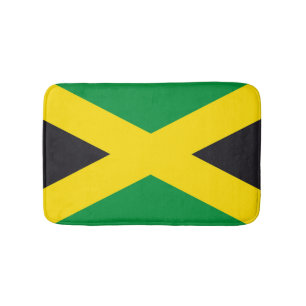 Jamaica flag bath mat