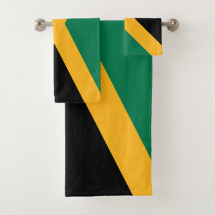 Jamaica Flag Bath Towel Set