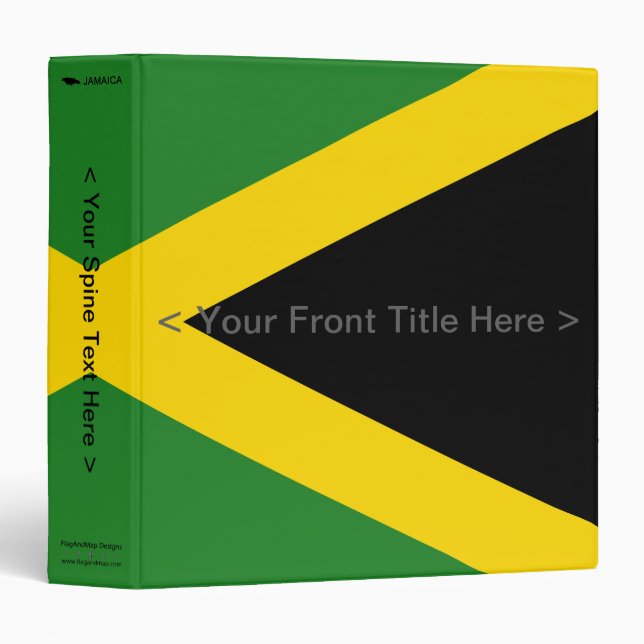 Jamaica Flag Binder (Front/Spine)