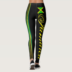 JAMAICA FLAG BLACK LEGGINGS HAVIC ACD