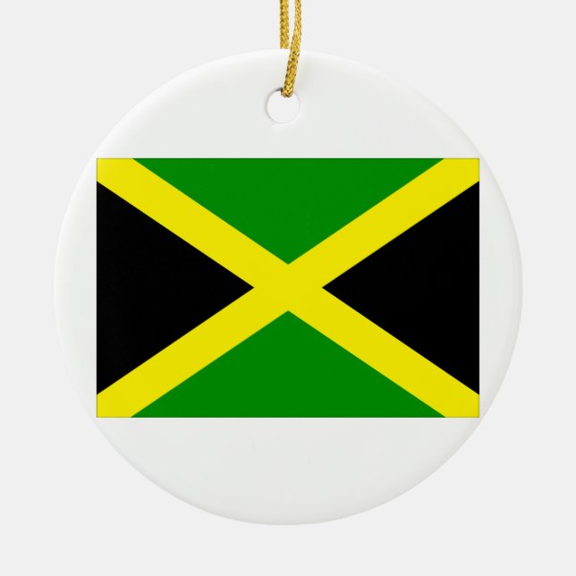 Jamaica Flag Ceramic Ornament (Front)
