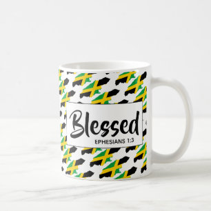 JAMAICA Flag Christian BLESSED Coffee Mug