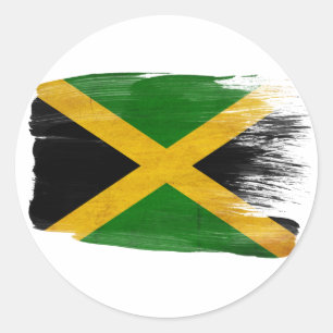 Jamaica Flag Classic Round Sticker