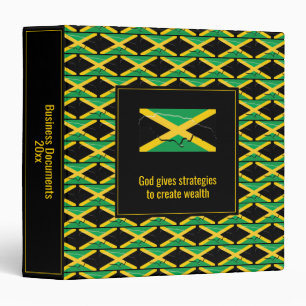 JAMAICA FLAG Custom Personalized Business Binder