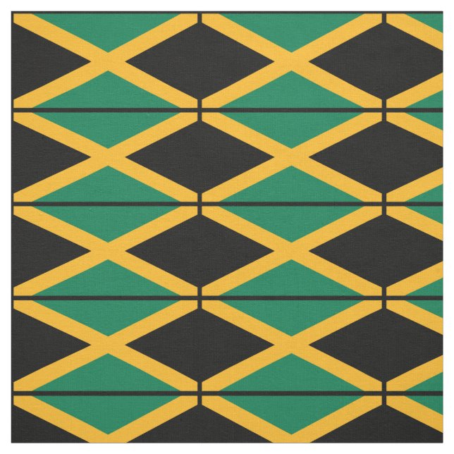 Jamaica Flag Fabric (Swatch)