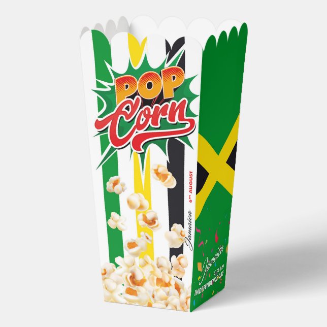 Jamaica flag favor box (Back)