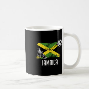 Jamaica Flag Jersey Jamaican Soccer Team Jamaican  Coffee Mug