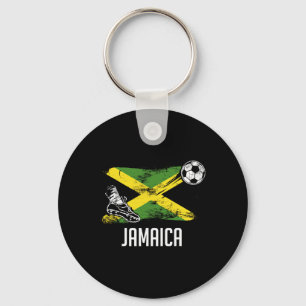 Jamaica Flag Jersey Jamaican Soccer Team Jamaican Keychain